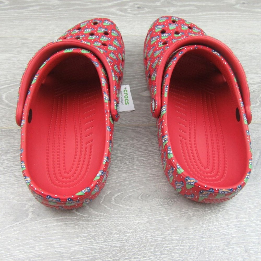 Crocs Vineyard Vines Christmas Holiday Red Classic Clog Size M5/W7 NEW - Picture 7 of 12